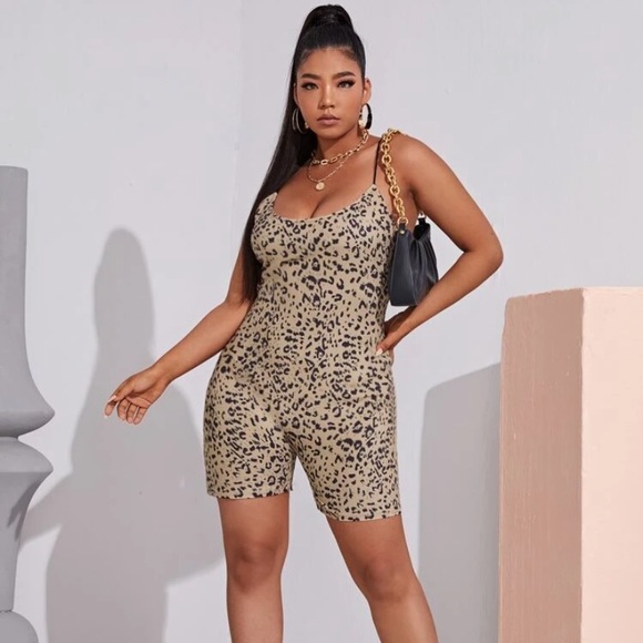 🖤🤎 Plus Leopard Romper 🤎🖤